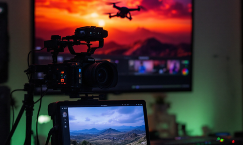 Drone Video Post Color Grading