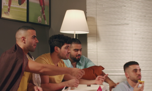 An advertisement picture of donut product