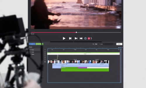 Video editing process in post-production