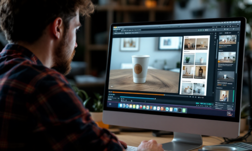 Video production team editing a virtual product demo for an eCommerce store