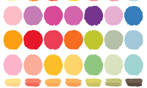 Symbolic color palette chart used by cinematographers