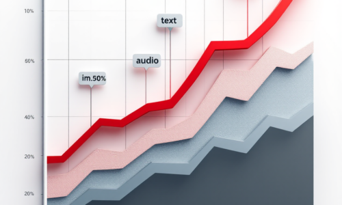 Graph showing the rise of video content engagement compared to other media